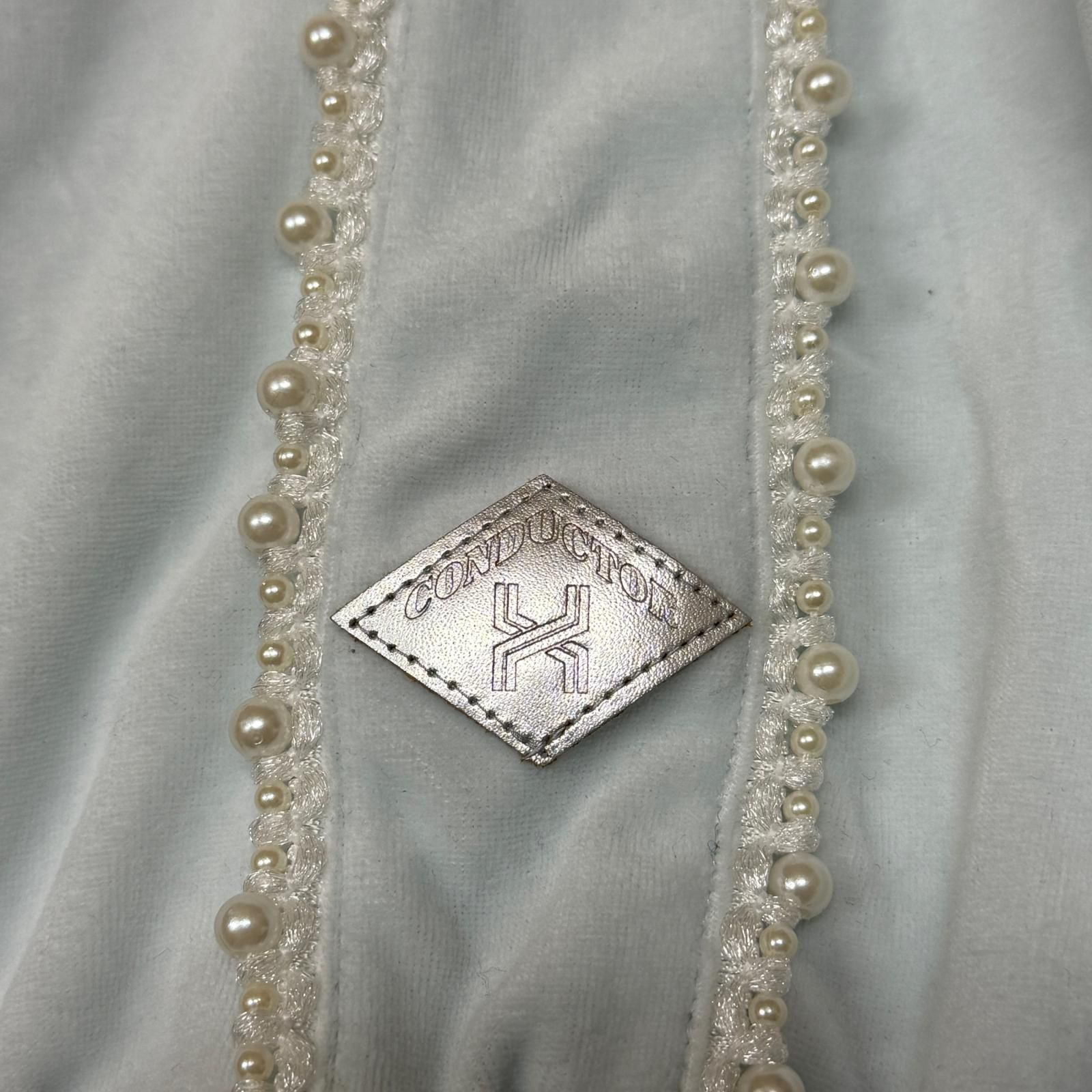 参考上代61600円 未使用 el conductorH 25SS PEARL PIPING VELOURS