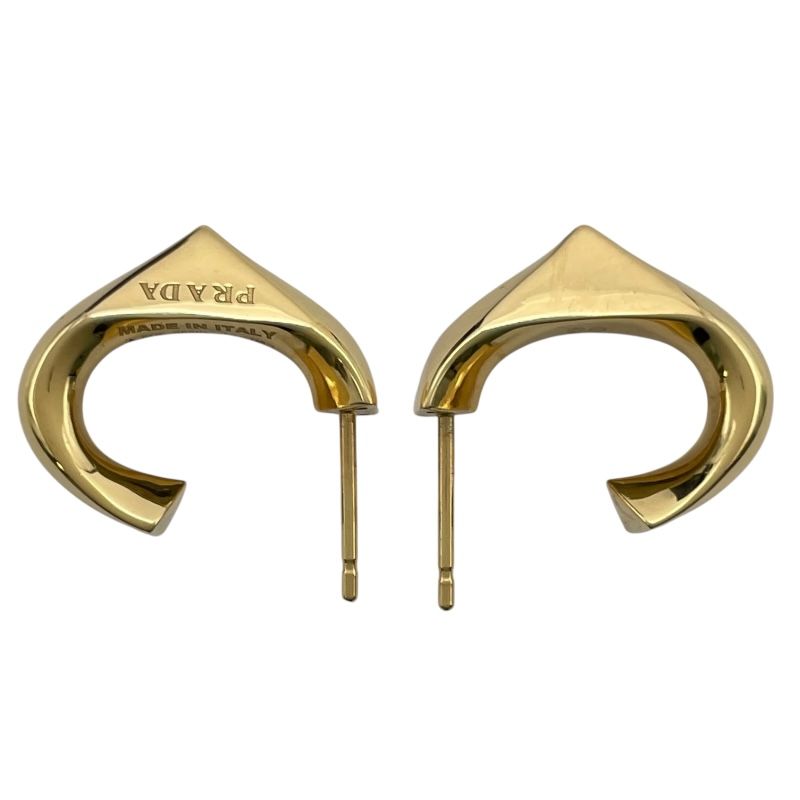 プラダ PRADA ピアス ゴールド Au750 ジュエリー - メルカリ
