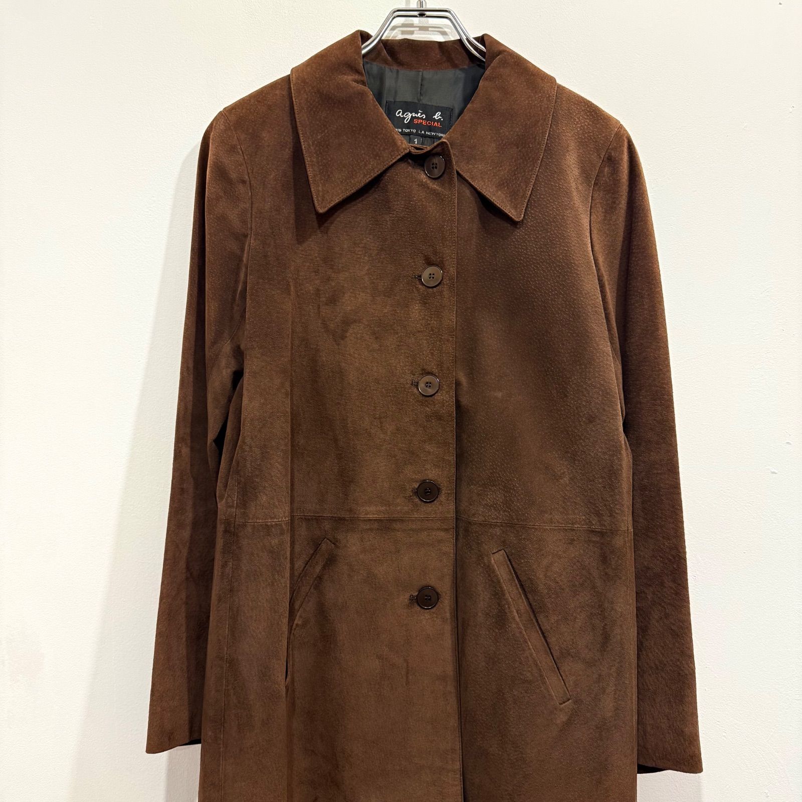 agnès b. スエードジャケット ブラウン agnès b. スエードジャケット ブラウン
