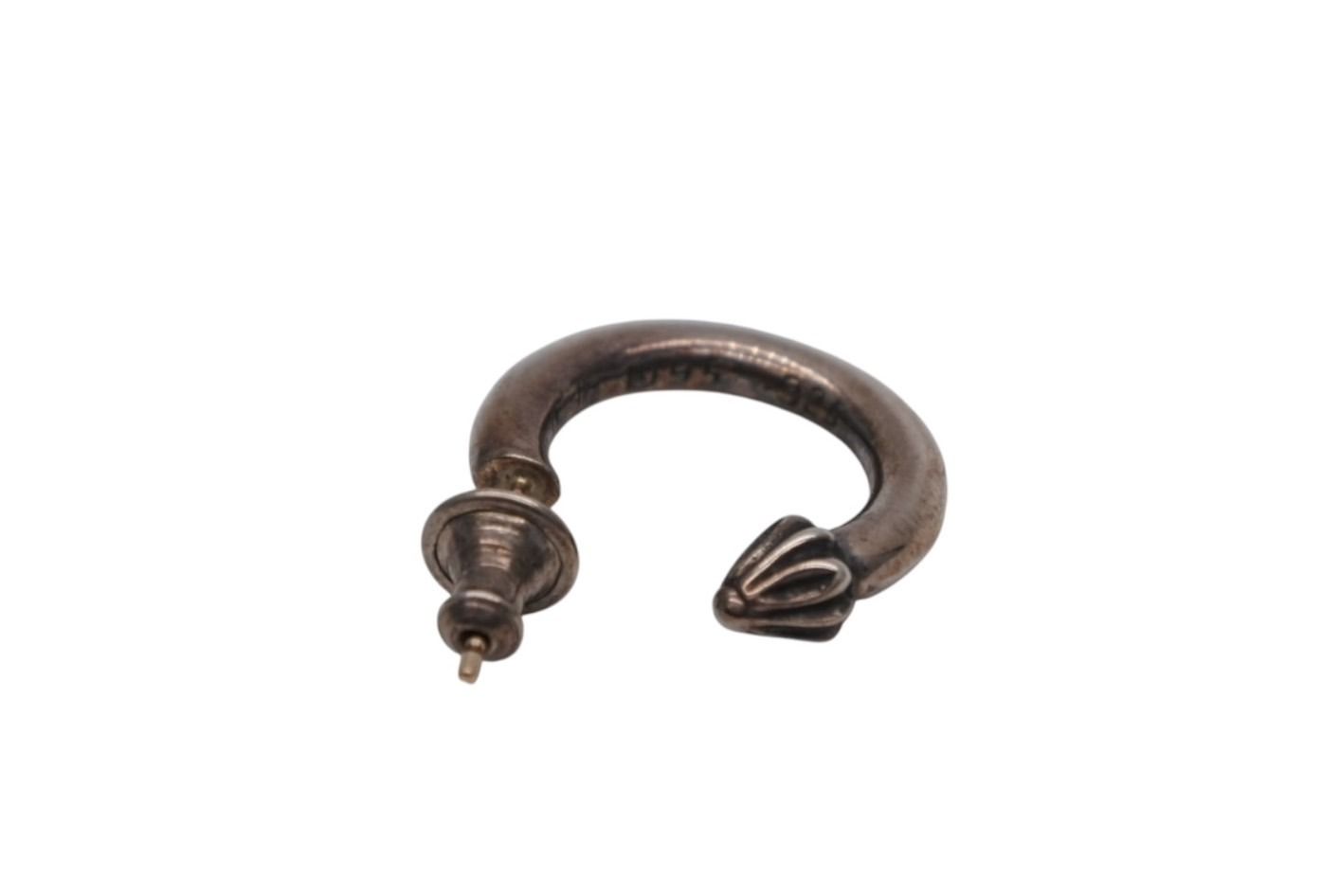 CHROME HEARTS クロムハーツ プレーン フープ ピアス 重量約3.4g 1995