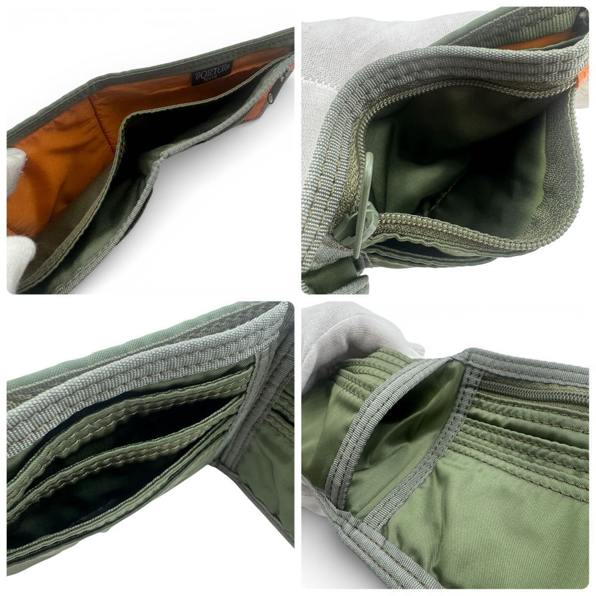 ✨希少カラー 極美品✨PORTER ポーター タンカー 二つ折り財布