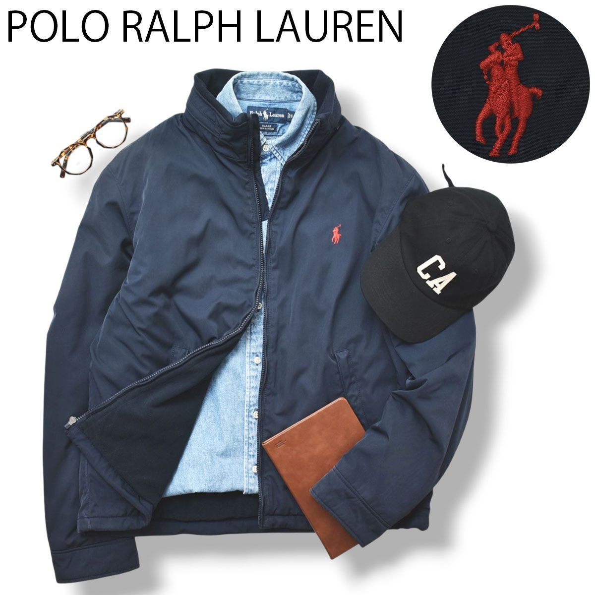 定番】 POLO ラルフローレン ジップアップ スウィングトップ ブルゾン 