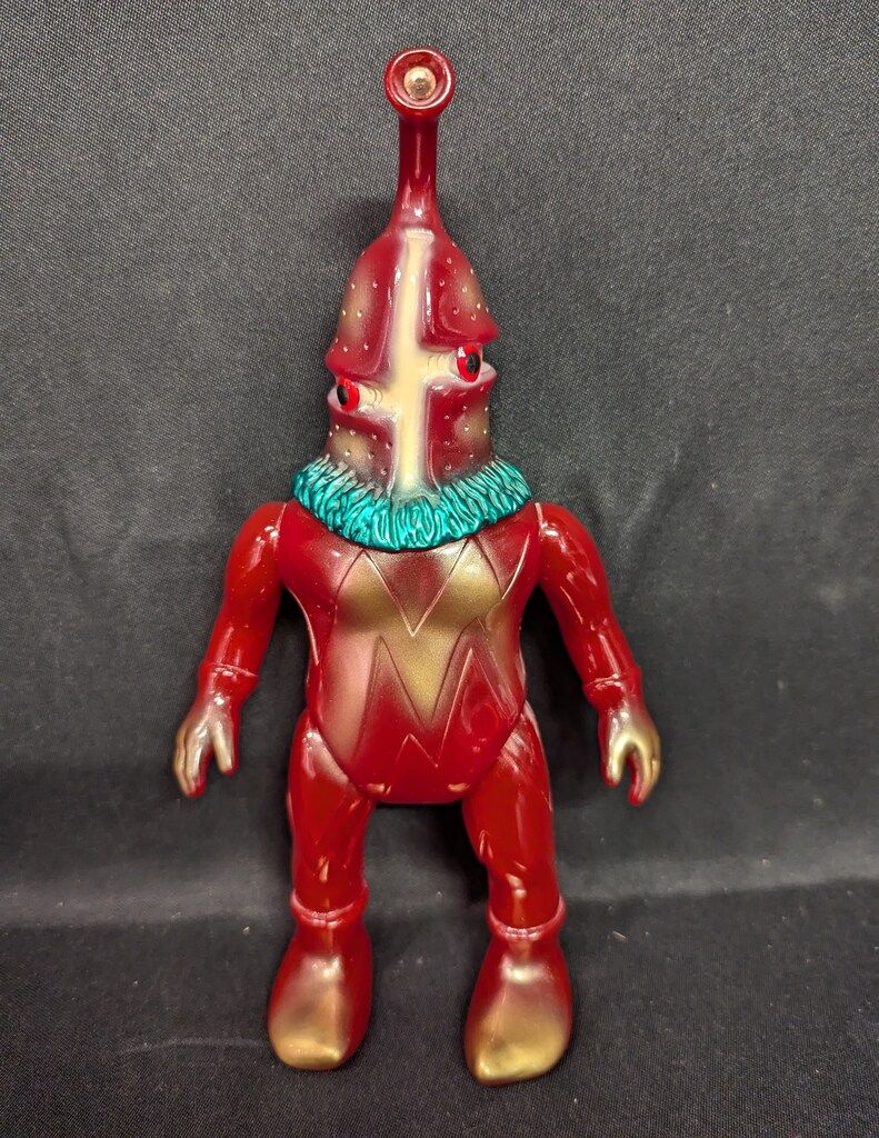 M1号 世紀の大怪獣 ケムール人 ワインレッド ソフビ⁄シンビンショップ×M1