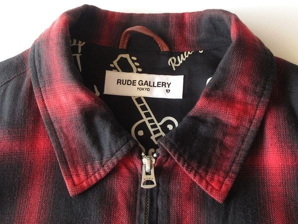 RUDE GALLERY ルードギャラリー SWING TOP OMBRE ロゴ刺繍 コットン