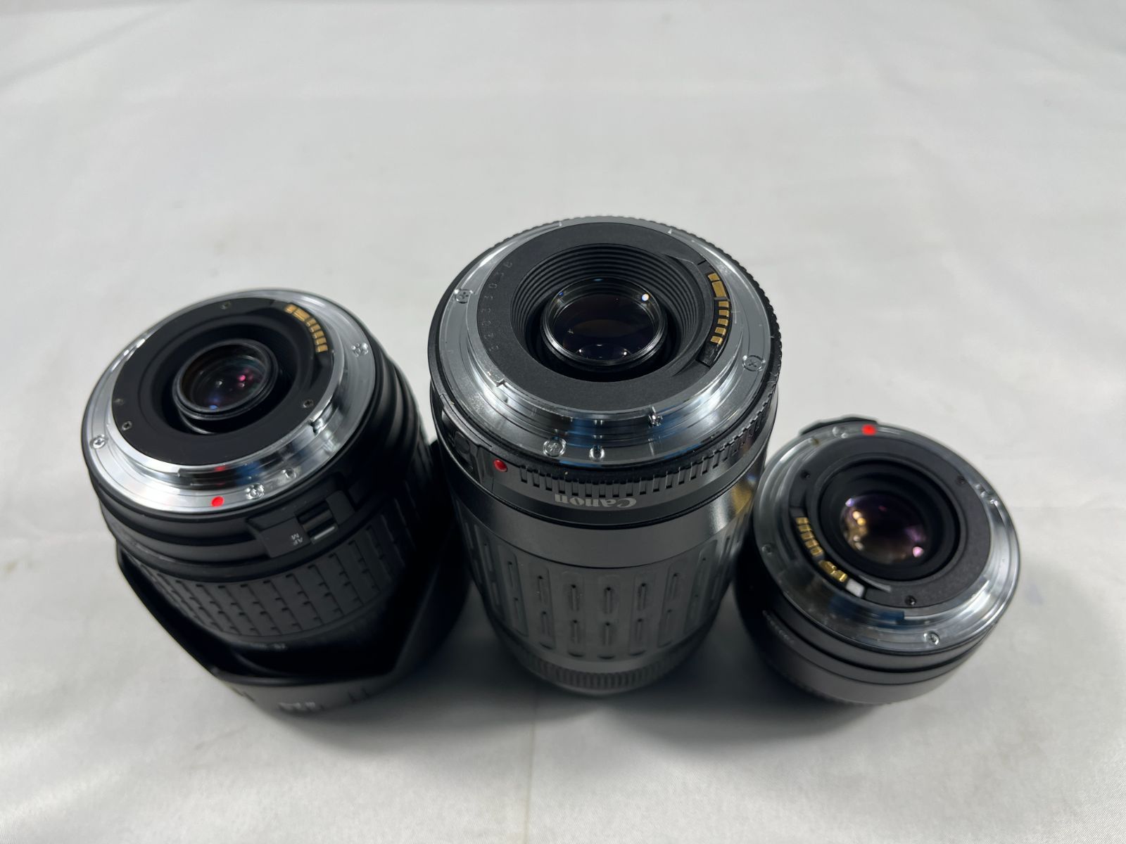  品 Canon キャノン EOS 630 レンズ3点付き カメラ 一眼レフ 一眼レフカメラ フィルム フィルムカメラ 写真 撮影 昭和レトロ 昭和 レトロ 一眼レフカメラ(フィルム) フィルムカメラ