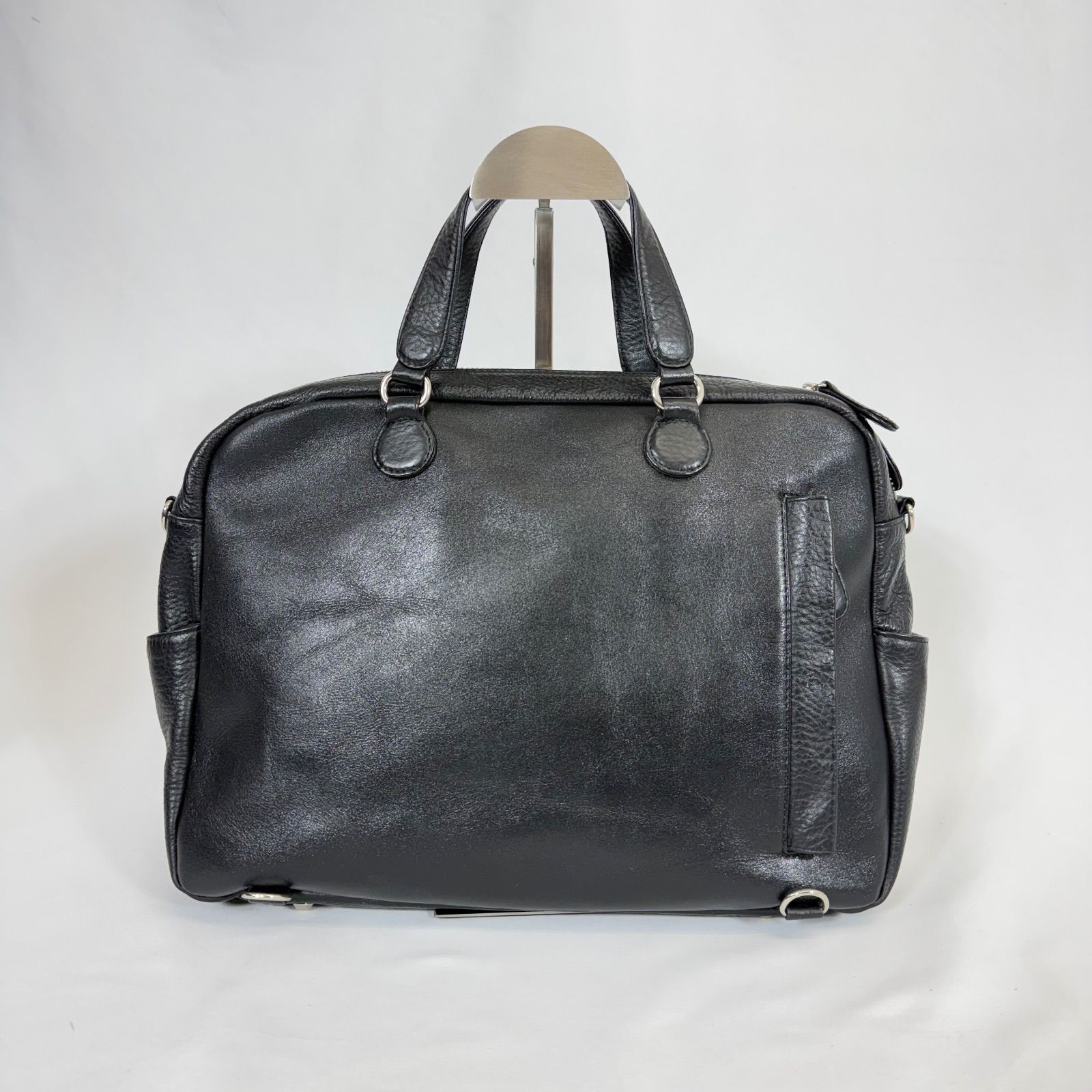 美品】Kitamura キタムラ レザー シボ革 本革 2way ハンドバッグ