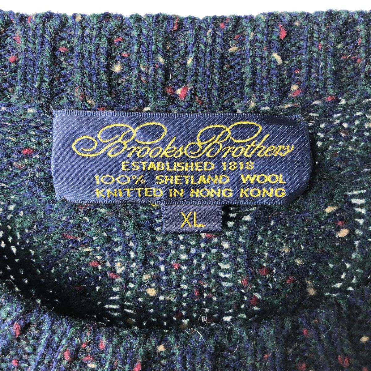古着 ブルックスブラザーズ Brooks Brothers カラーネップ ケーブル 