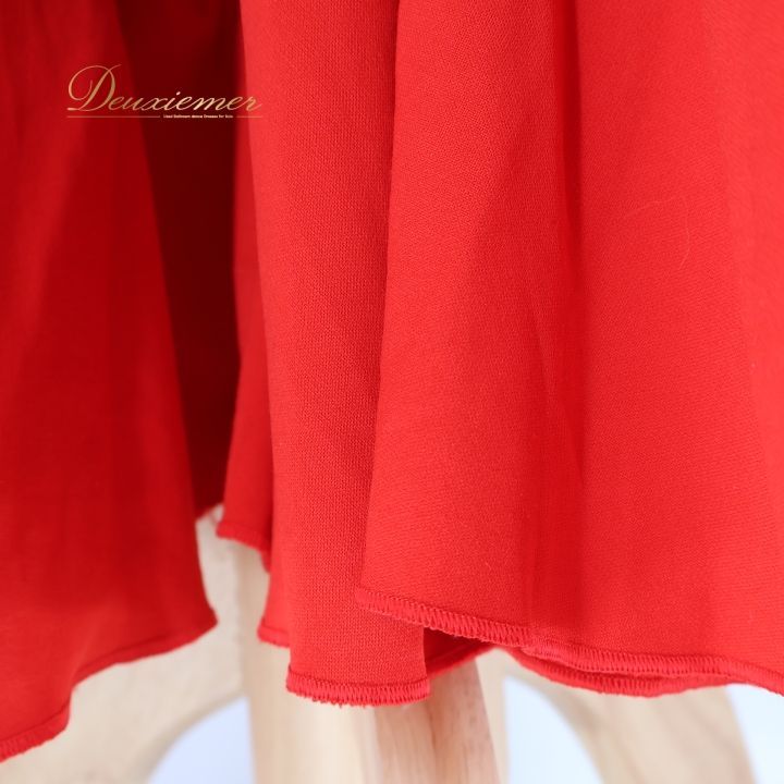 フラメンコ　ファルダ　パルパデオ　新品　未使用　赤　レッド　練習スカート フラメンコ マーメード フリルファルダ スカート レッド フリーサイズ