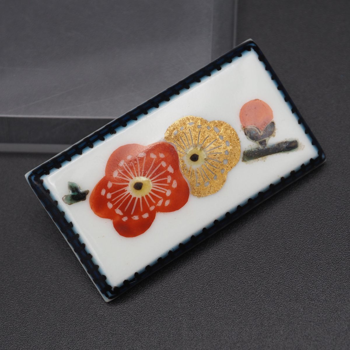 時代金工　和装小物　古銅　能面帯留　時代箱付　M　R4979 時代金工 和装小物 古銅 能面帯留 時代箱付 M R4979 美術品