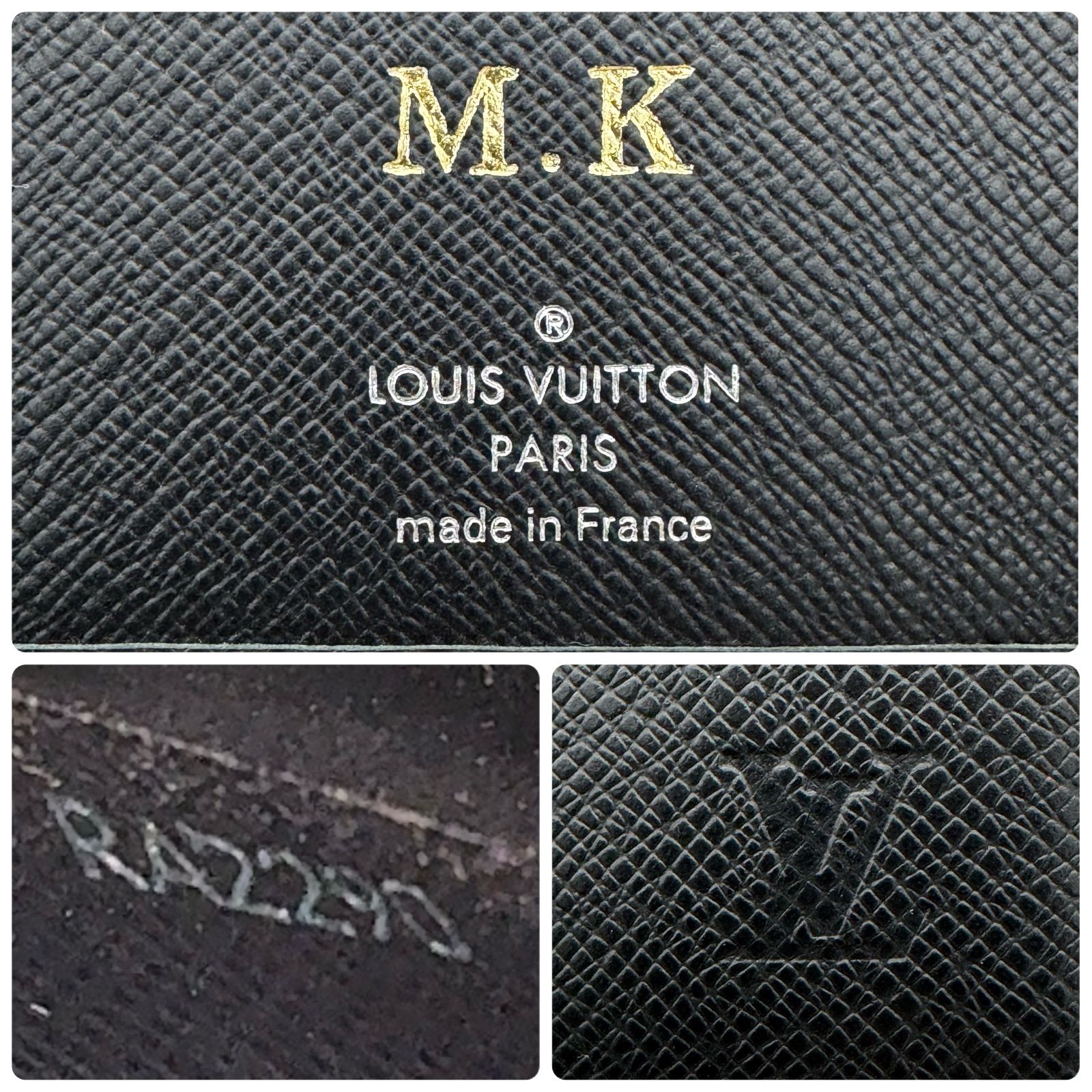 ルイヴィトン LOUIS VUITTON アジェンダ ビューロー タイガ ブラック系