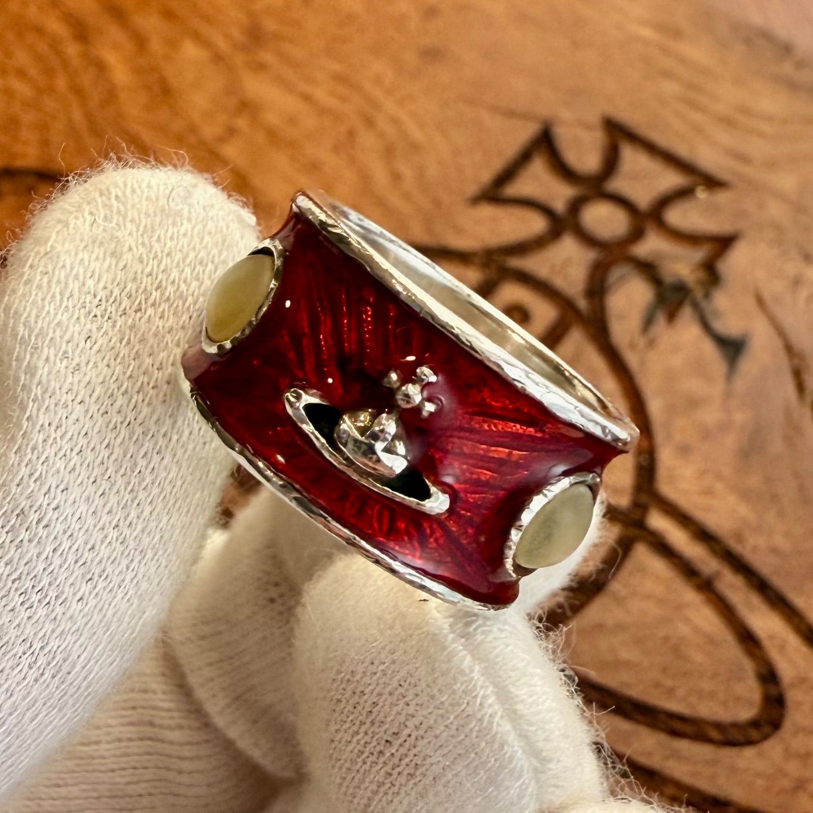 希少正規品/旧型 VivienneWestwood キングリング赤 S - メルカリ