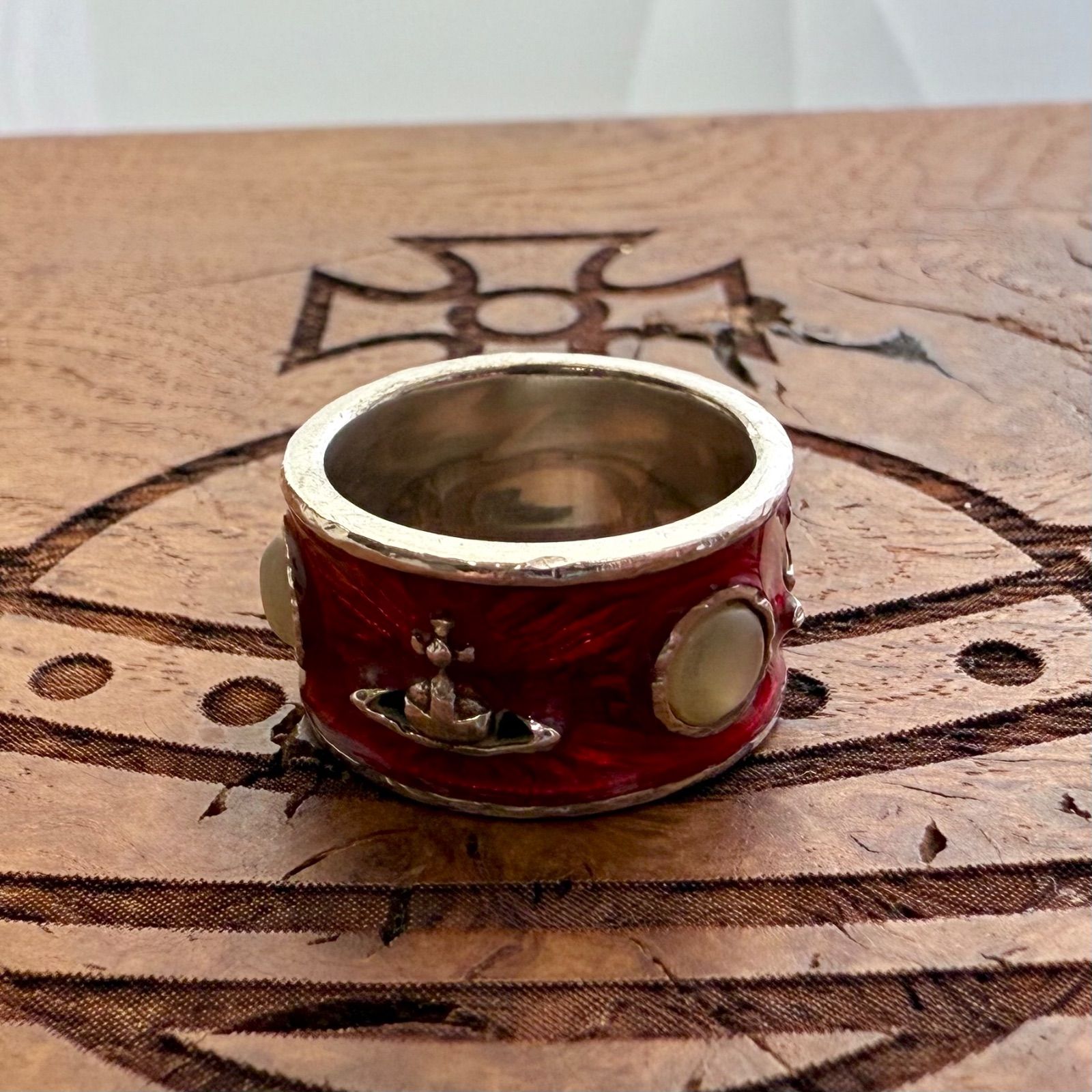 希少正規品/旧型 VivienneWestwood キングリング赤 S - メルカリ