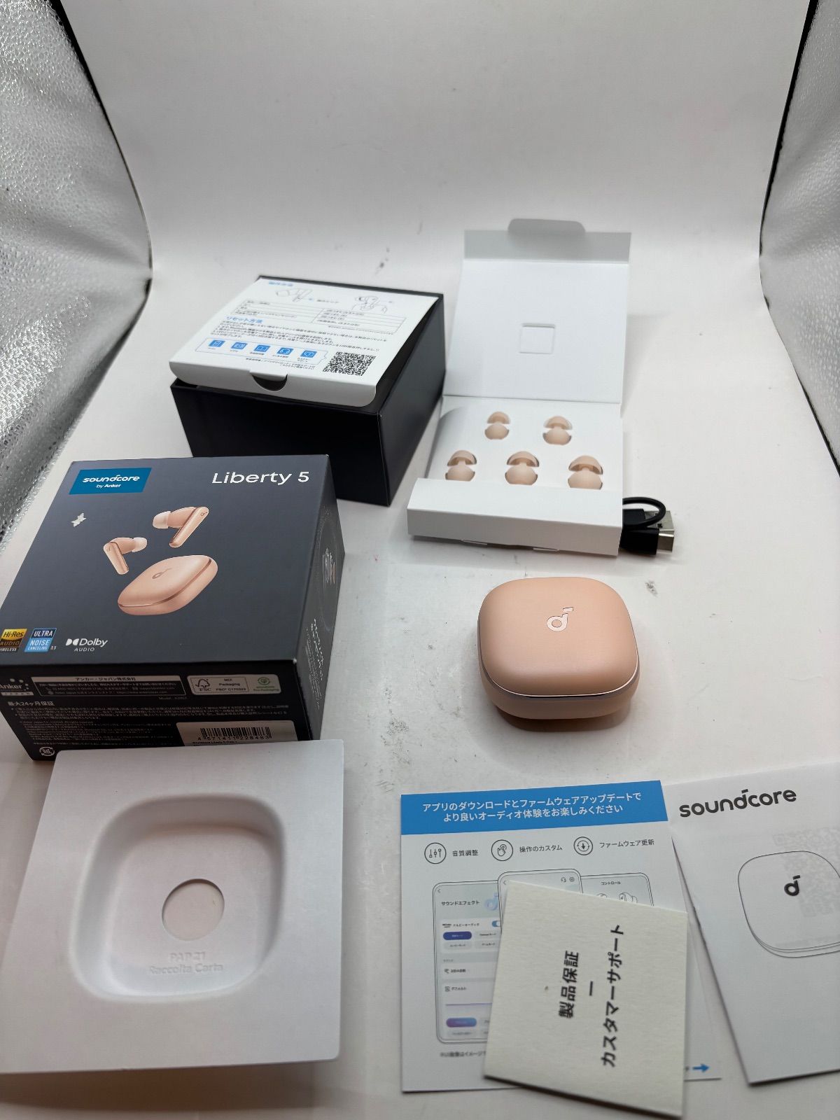 Anker Soundcore Liberty 5 アプリコットピンク ピンク アンカー