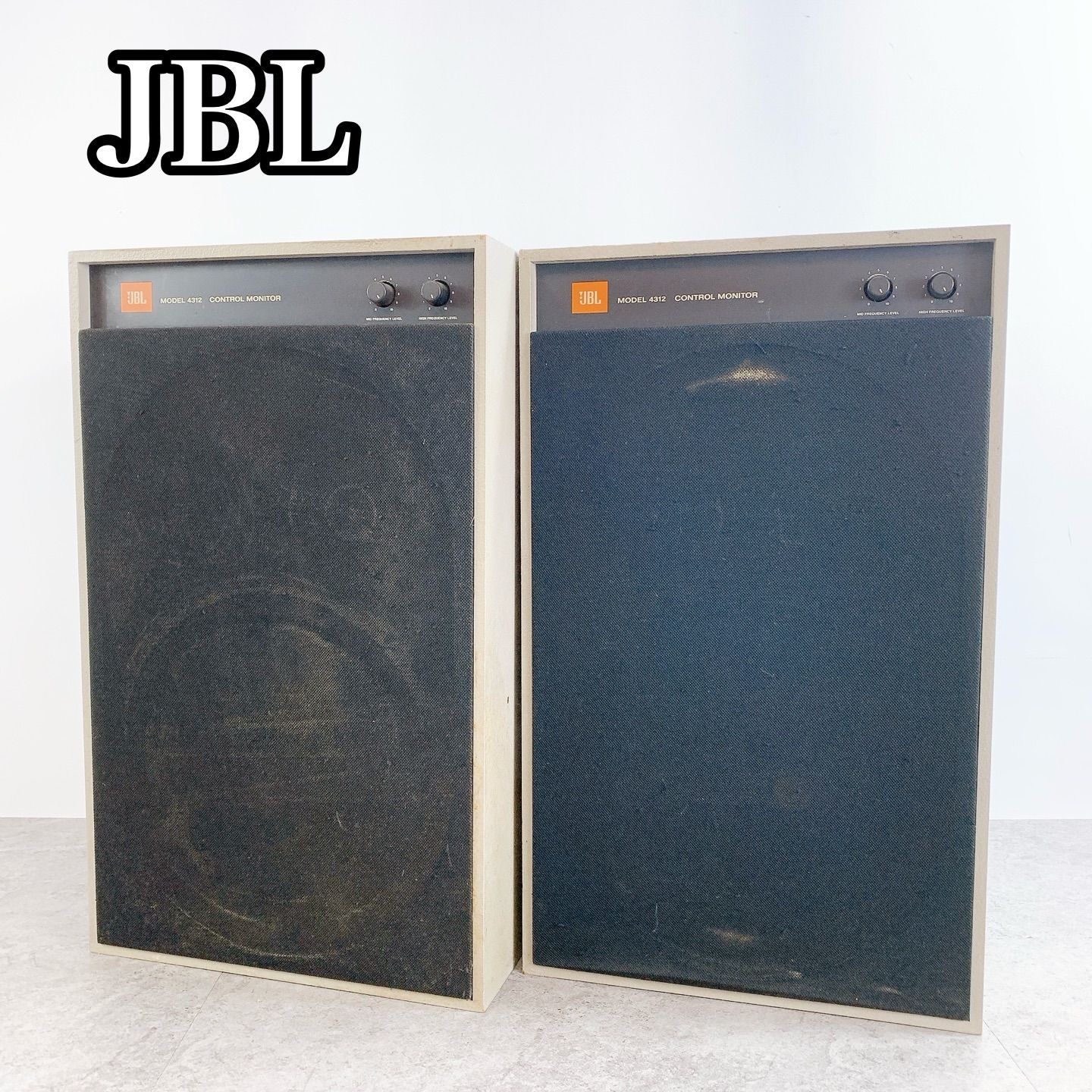 H-396 JBL 4312 CONTROL MONITOR スピーカー ペア 2台セット ブラック