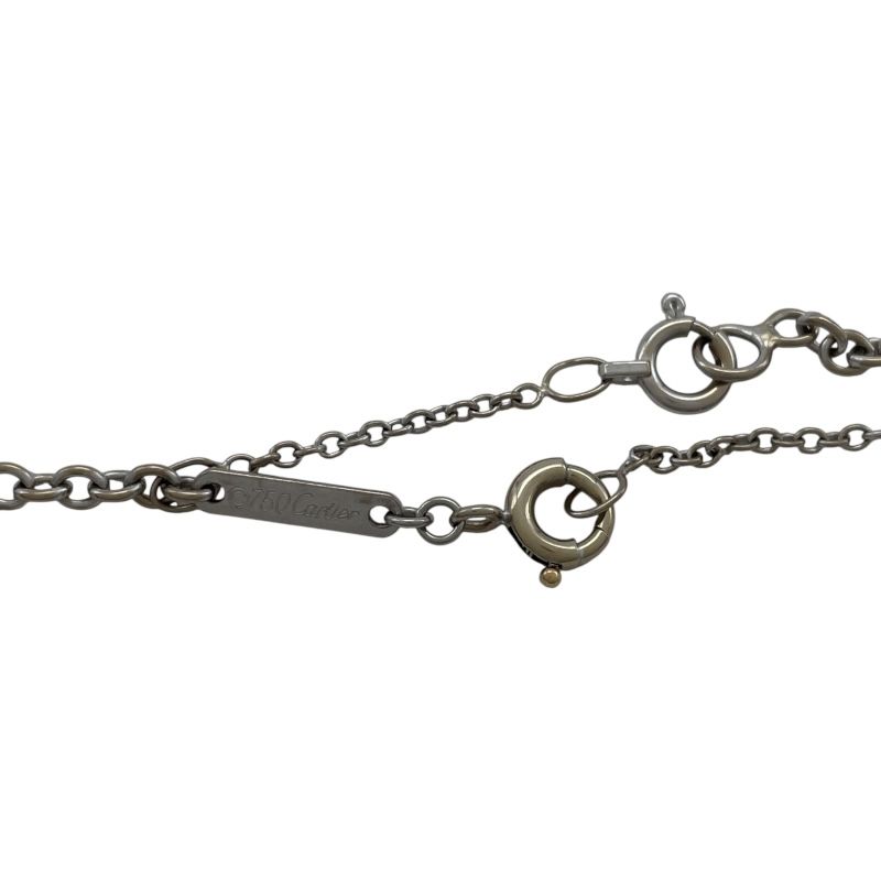 カルティエ Cartier チェーンネックレス ホワイトゴールド Au750