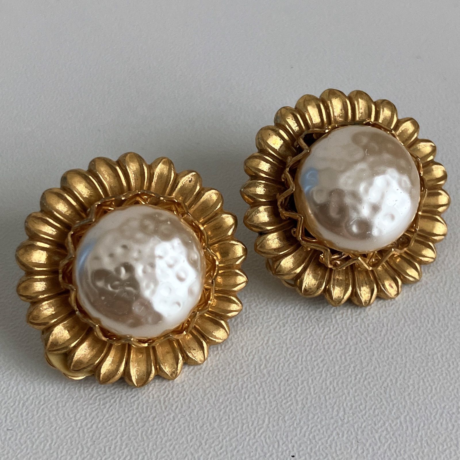 HASKELL ミリアムハスケル フラワーデザイン イヤリング ヴィンテージ