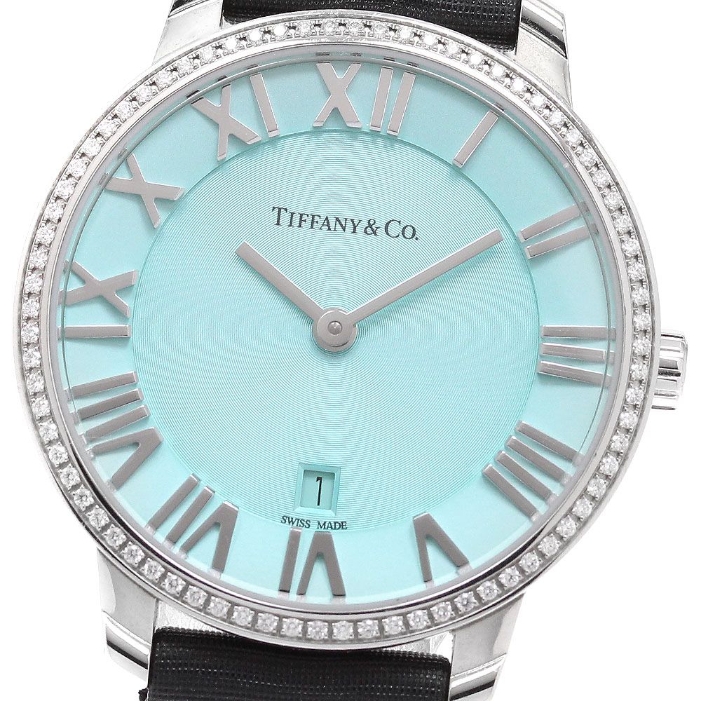ティファニー TIFFANY&amp;Co. アトラス 2ハンド K18PG ダイヤベゼル ダイヤインデックス クォーツ レディース 美品 _945548 TIFFANY&Co.（ティファニー） アトラス 2ハンド 24ミリ K18PG ダイヤ
