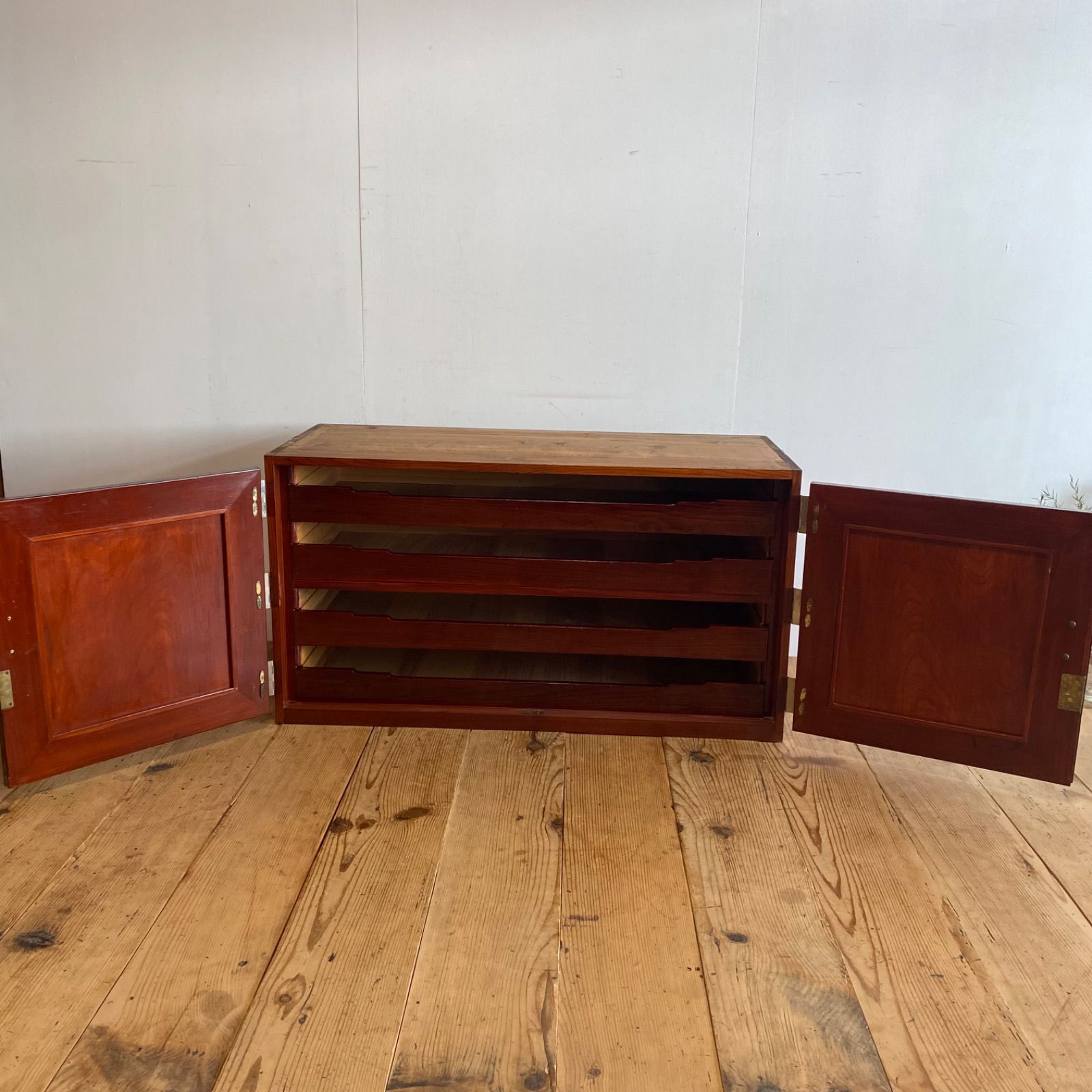 特別価格】アンティーク チェスト 箪笥 ローボード テレビ台 昭和