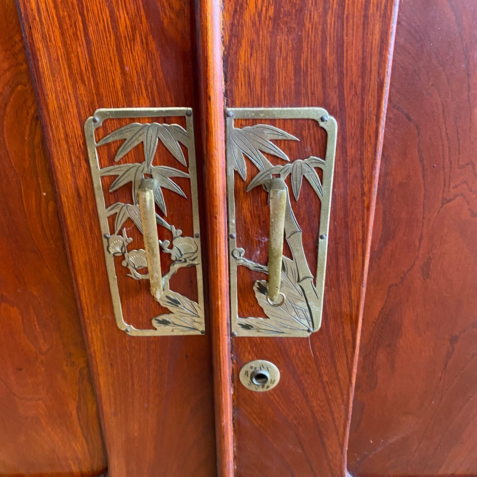 アンティーク チェスト 箪笥 ローボード テレビ台 昭和レトロ 4段 無垢