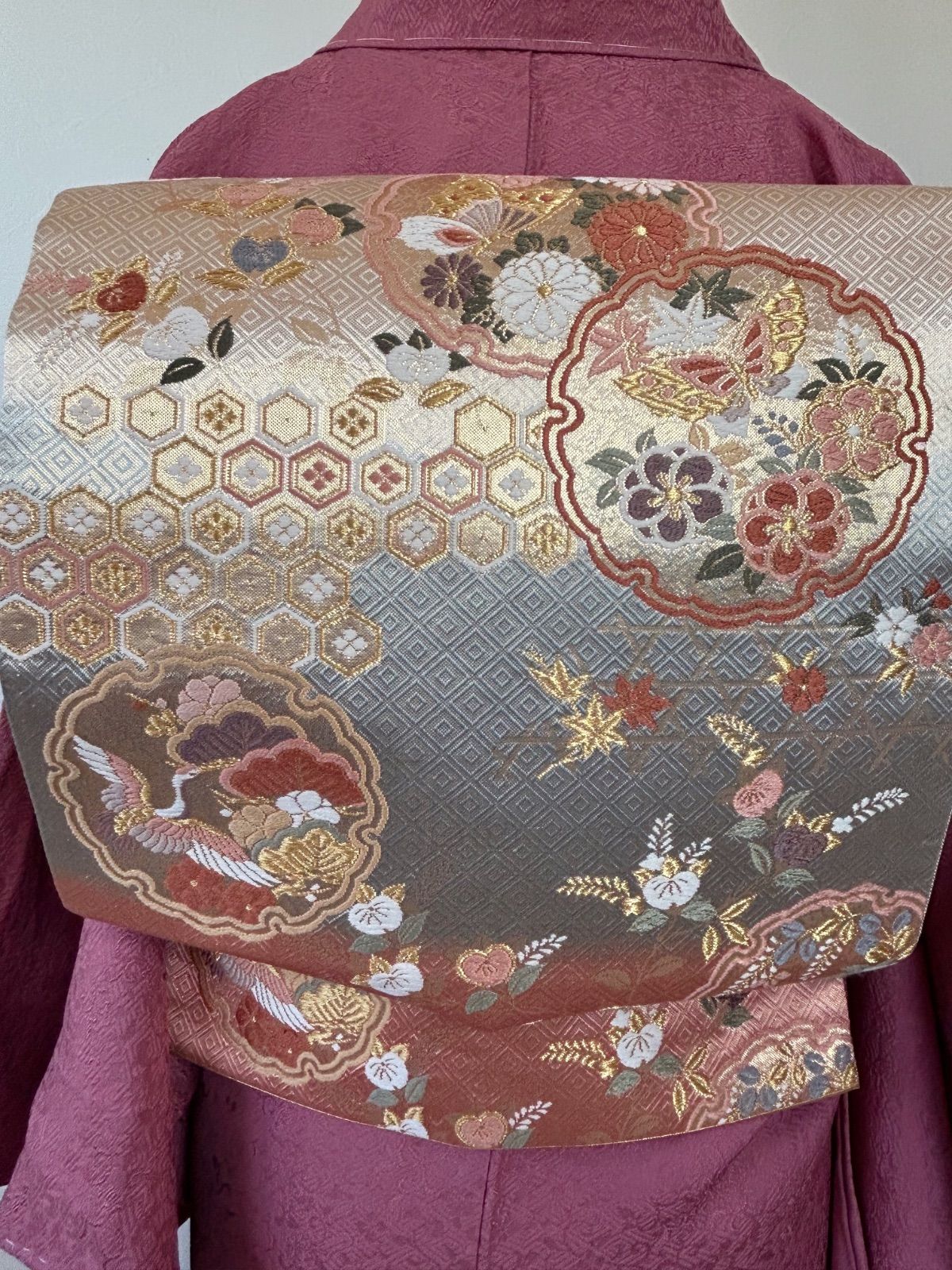 新品訪問着フルセットお探しの方も 裄長めトールサイズ 身丈161 裄70 