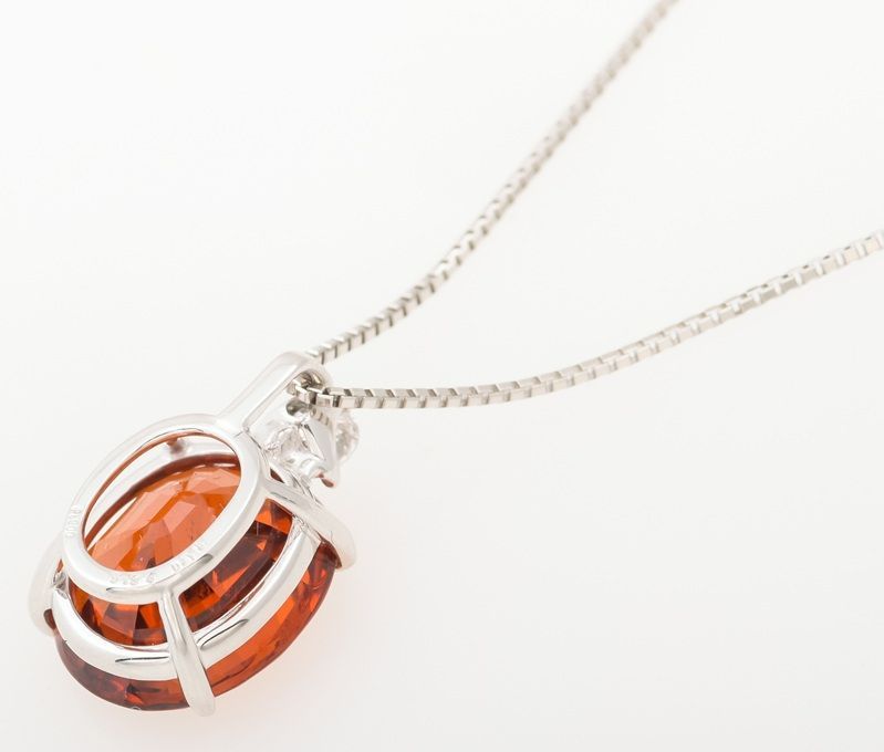 Pt900/850 ガーネット・ダイヤモンド ネックレス 品番g24-114 - メルカリ