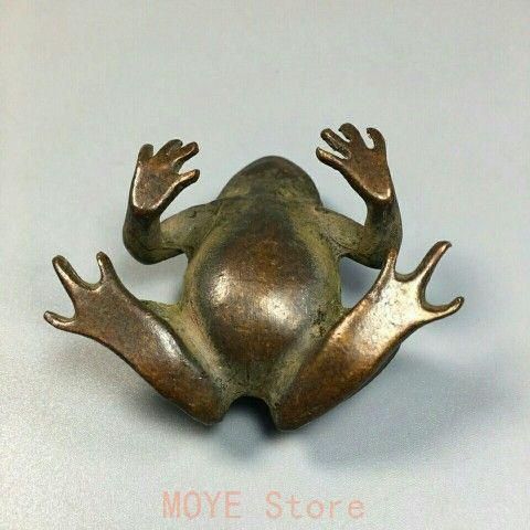銅細工カエルの置物 茶寵 美術品 工芸品 置物 - メルカリ