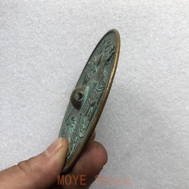 龍鳳紋 銅鏡 銅製 美術品 現代工芸品 装飾品 置物 - メルカリ