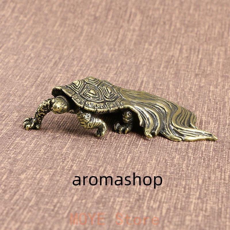 銅 細工 茶道具 香道具 蓋置 置物 長寿亀 文鎮 銅製 工芸品 置物