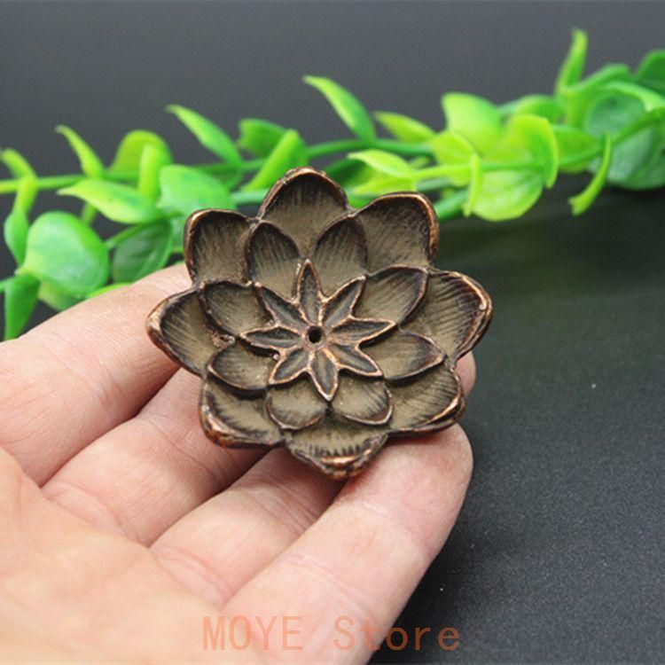 銅 細工 蓮華灯座 香掛 香炉 禅意線香掛 工芸品 置物 - メルカリ