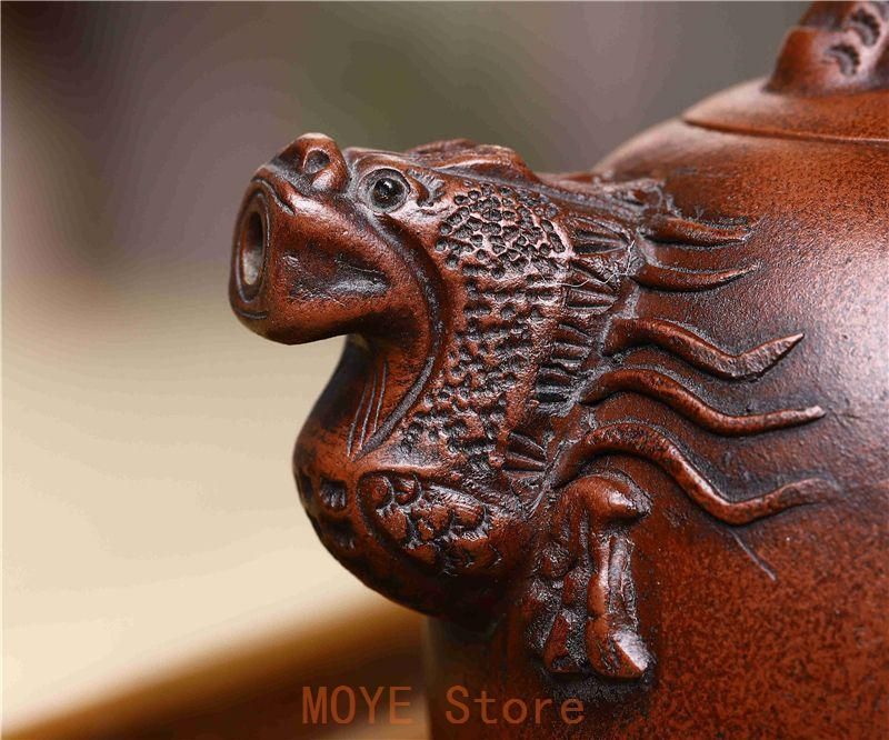 龍茶壺  中国古美術  宜興  紫砂壺・急須・茶道具 龍茶壺 中国古美術 宜興 紫砂壺・急須・茶道具 - メルカリ