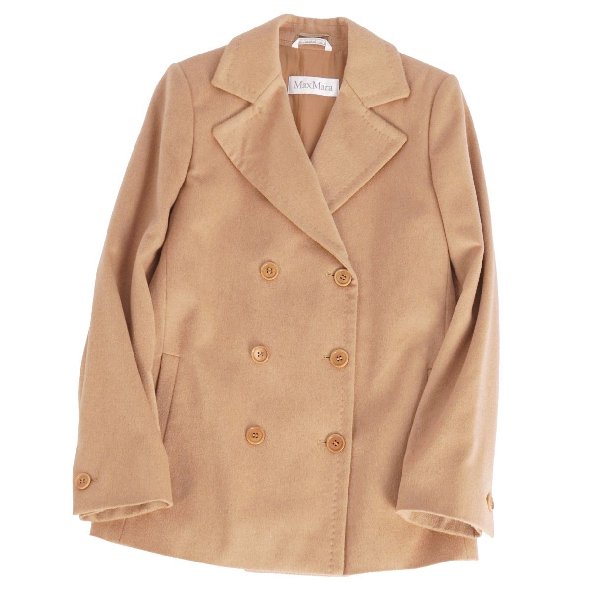 美品 マックスマーラ Max Mara ジャケット 白タグ テーラード ダブルブ