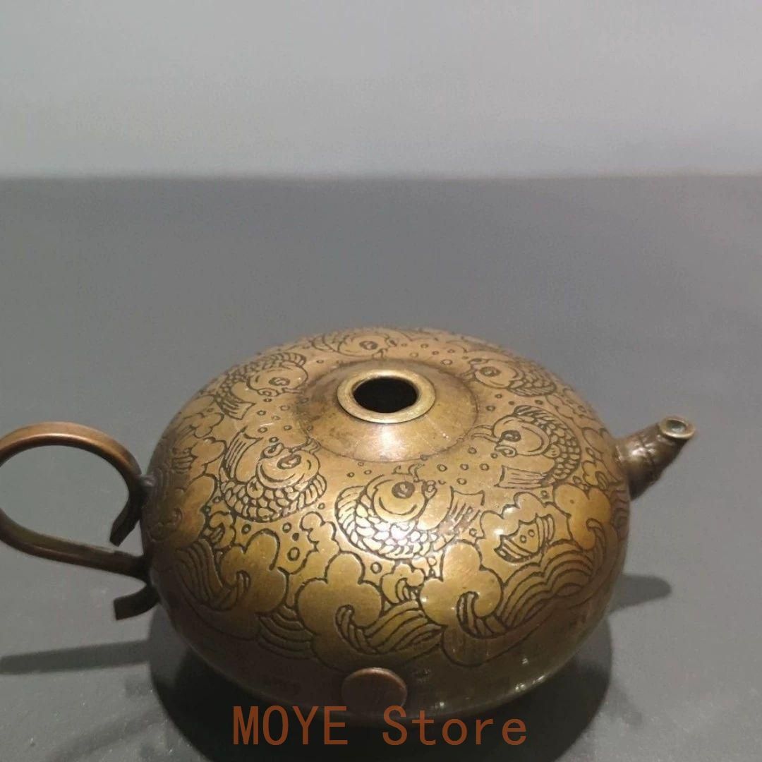 銅 細工 水滴壺 硯滴 文房用品 書道具 文房具 工芸品 置物 - メルカリ