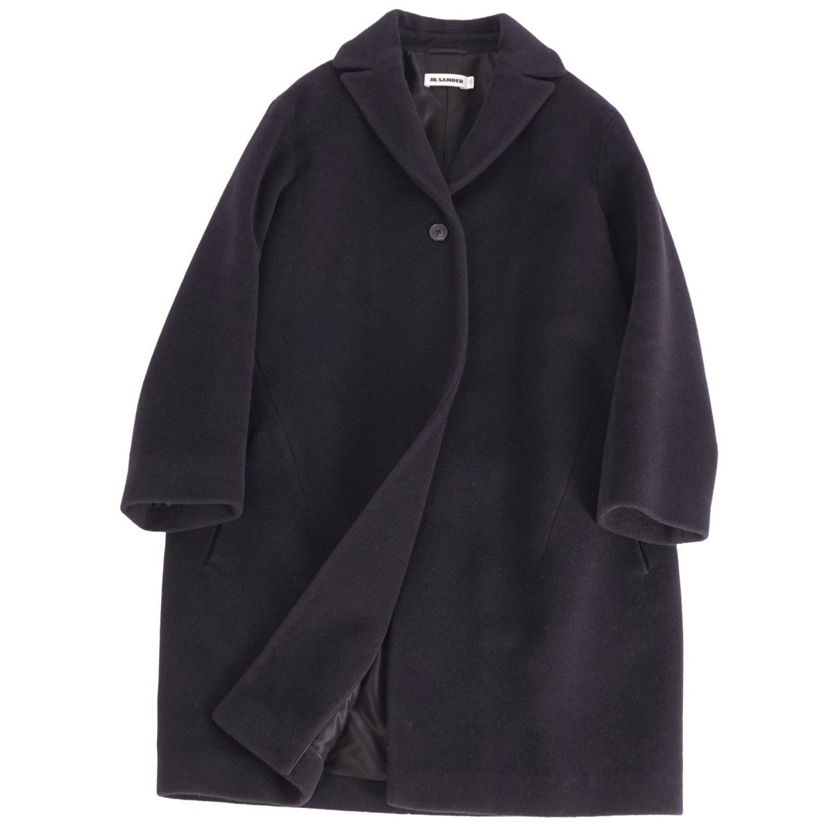 ジルサンダー アンゴラジャケットコート 美品 ジルサンダー JIL SANDER コート ウール キャメル アンゴラ ア