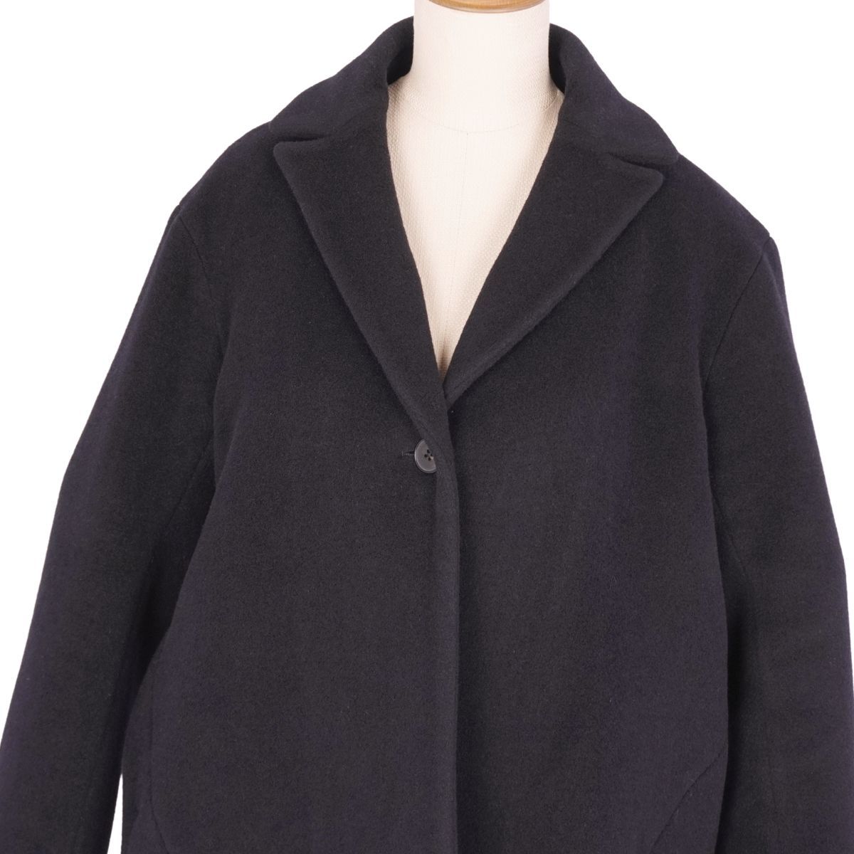 美品 ジルサンダー JIL SANDER コート ウール キャメル アンゴラ ア