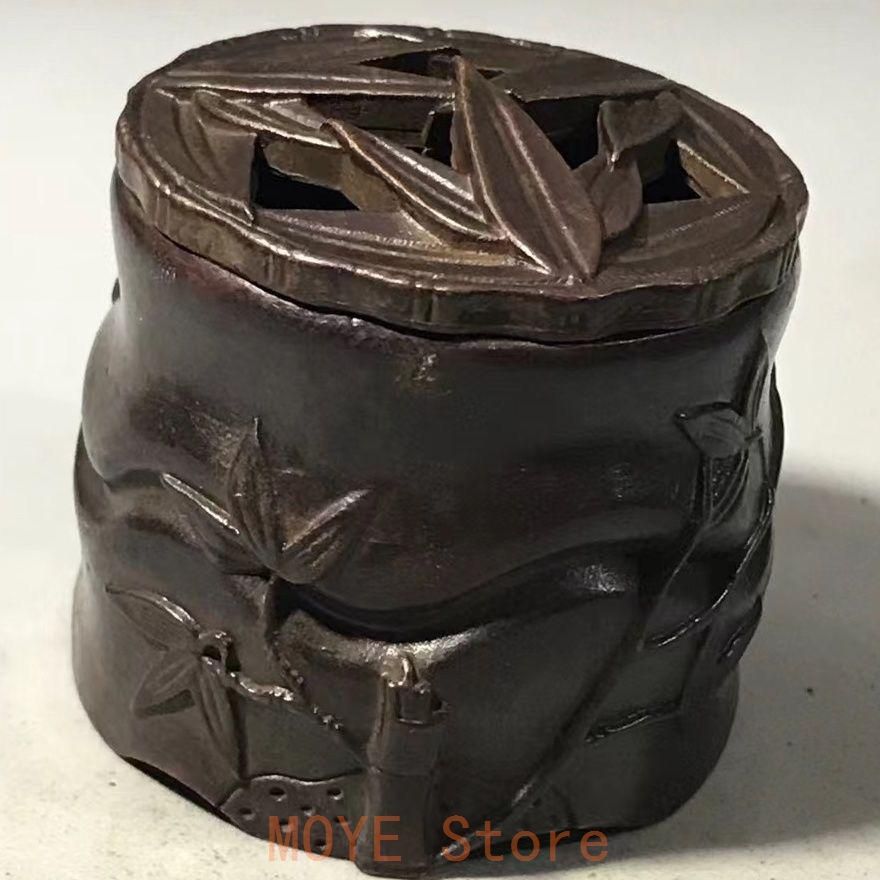 銅製 重工 彫刻 竹の香り炉 茶道具 香道具 装飾品 工芸品 美術品 置物 銅製 重工 彫刻 竹の香り炉 茶道具 香道具 装飾品 工芸品 美術品 置物
