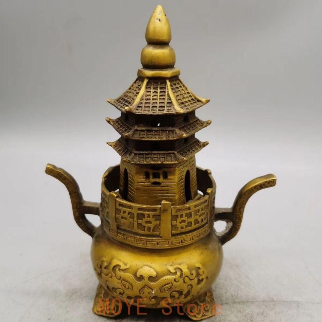 錬丹炉天壇檀薫炉 銅製 香道具 装飾品 工芸品 美術品 置物 - メルカリ