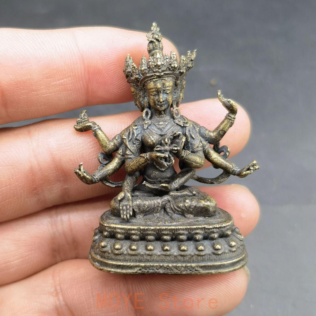 仏教美術 仏像 尊勝仏母仏像 小仏像 銅製 銅器 - メルカリ