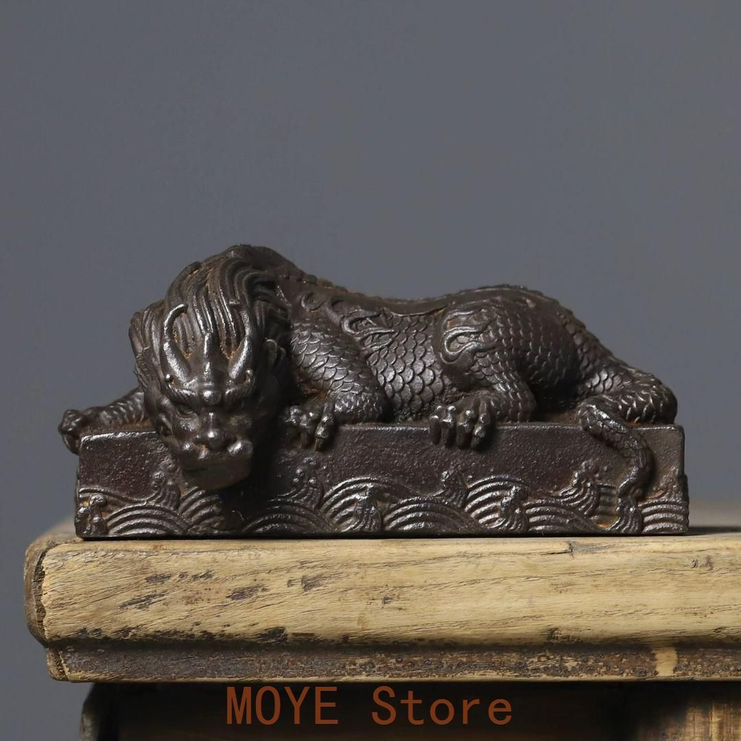 鉄器 吸水獣 避水瑞獣 文房四宝 鎮紙 書道具 装飾品 工芸品 置物 鉄器 吸水獣 避水瑞獣 文房四宝 鎮紙 書道具 装飾品 工芸品 置物