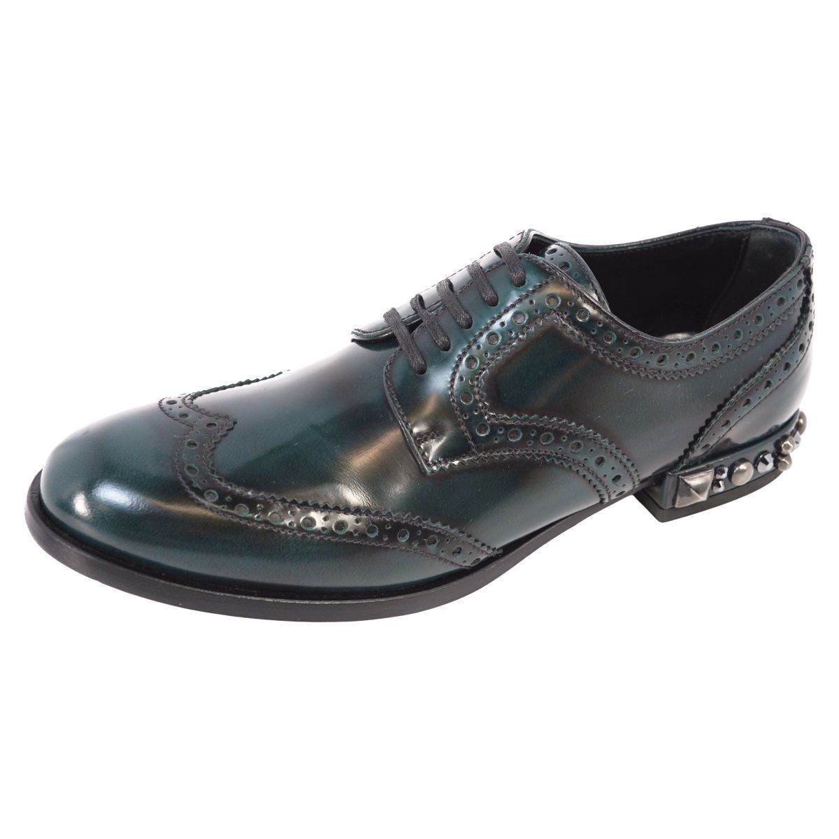 未使用 ドルチェ&ガッバーナ DOLCE&GABBANA レザーシューズ ダービ 