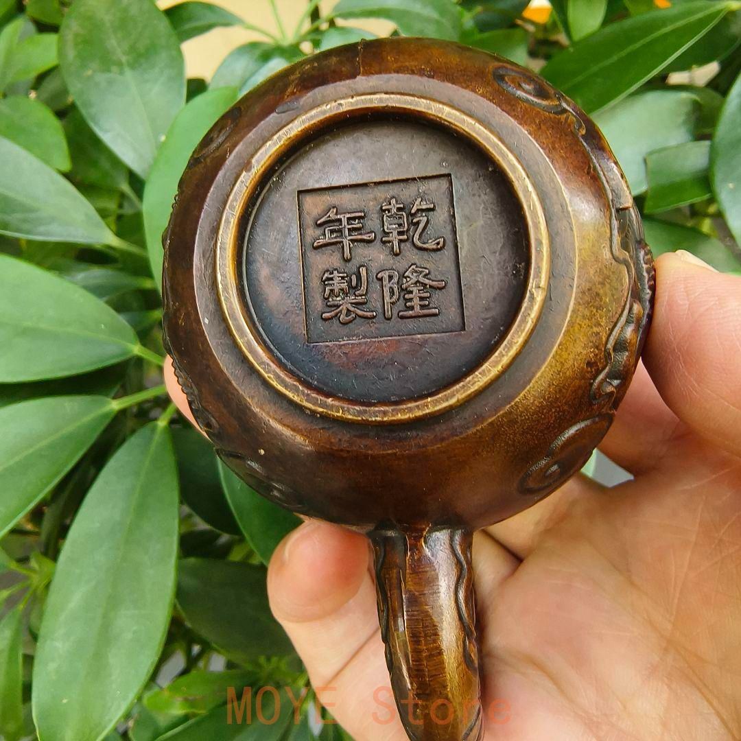 浮彫鯉躍龍門茶壺 酒壺 家庭茶道 工芸品 置物 銅製品 - メルカリ