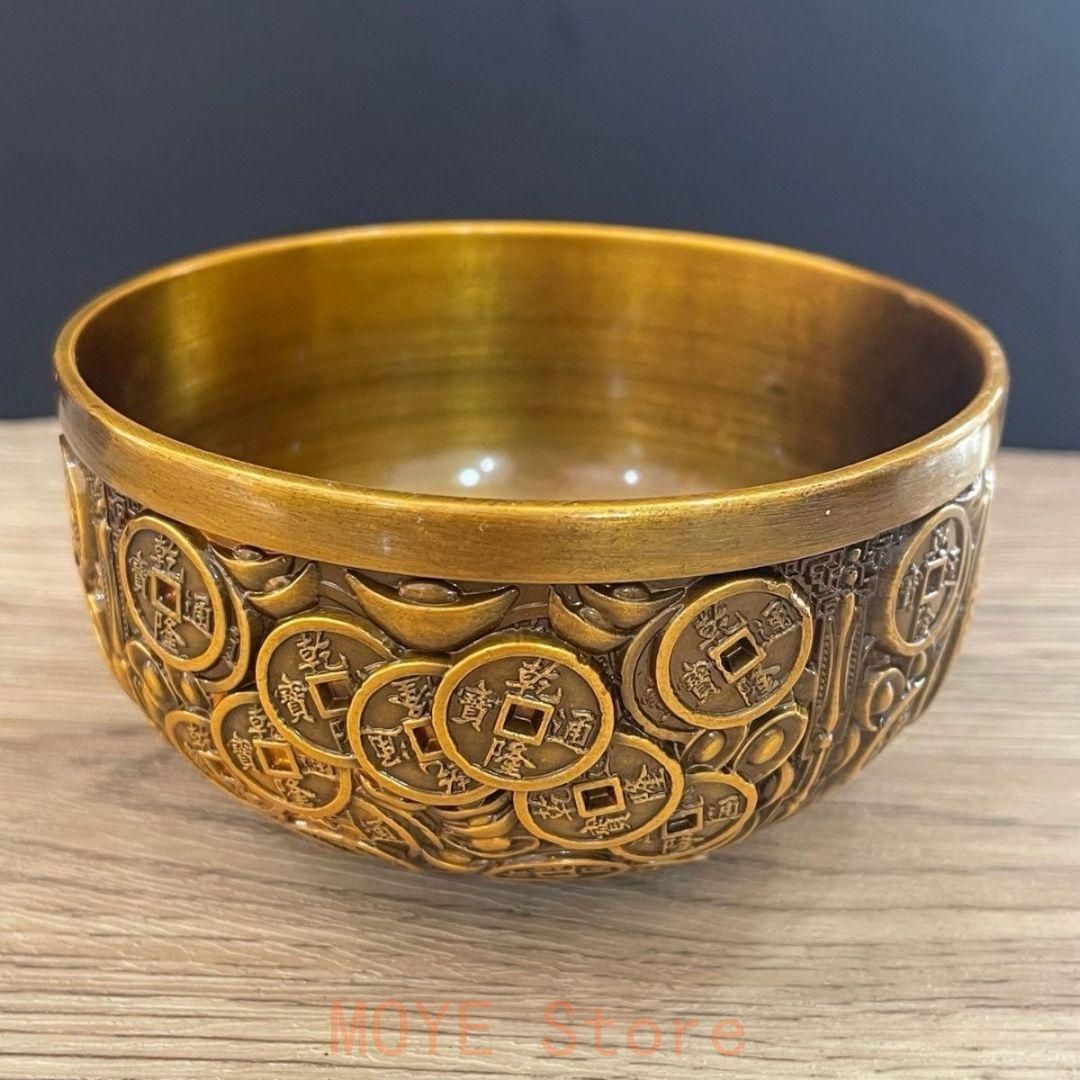 銅器 聚宝盆 客間 玄関 博古架 開運 風水 招財 置物 工芸品 - メルカリ