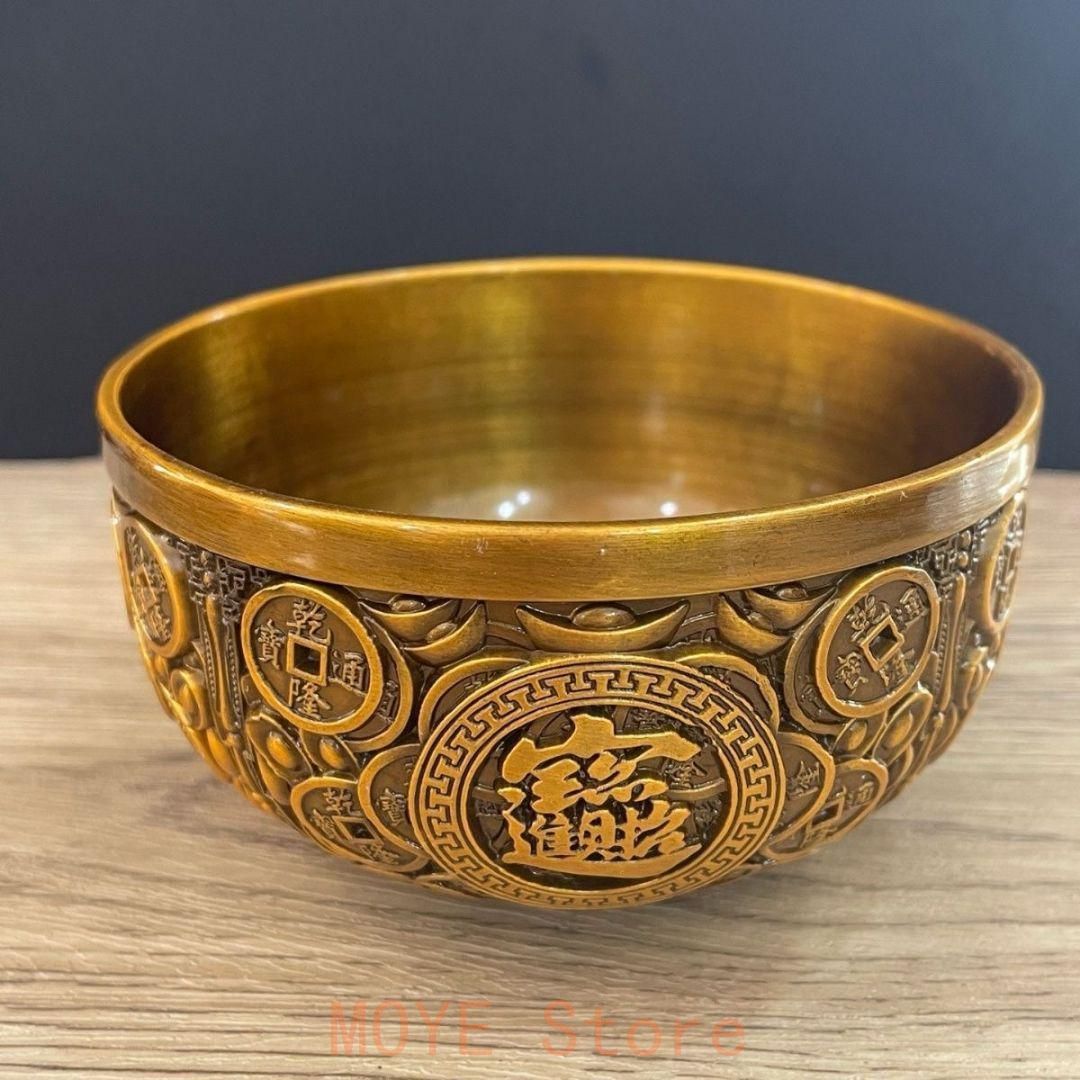 銅器 聚宝盆 客間 玄関 博古架 開運 風水 招財 置物 工芸品 - メルカリ