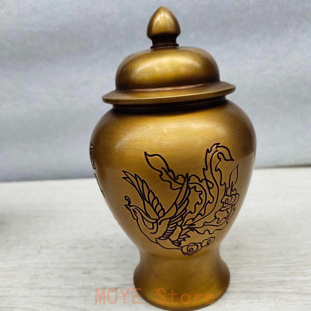 銅細工 将軍壺 龍鳳茶壺 茶道具 香道具 装飾品 工芸品 美術品 置物