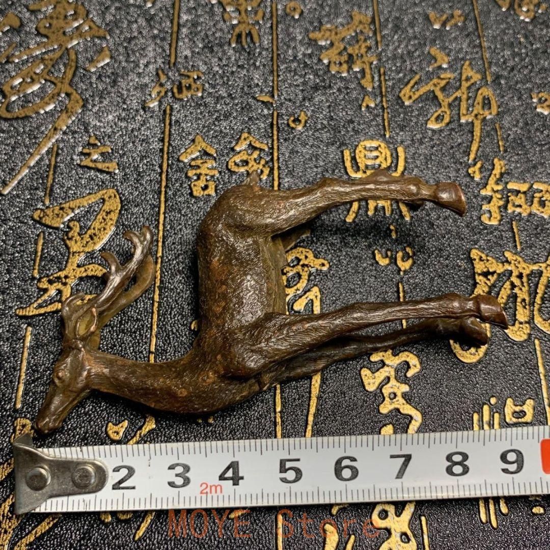 銅細工 鹿 茶道具 茶寵 香道具 装飾品 工芸品 美術品 置物 - メルカリ