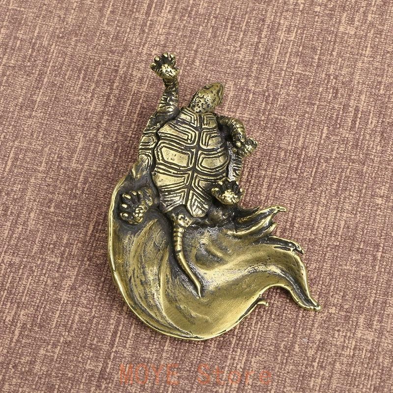 銅 細工 茶道具 香道具 蓋置 置物 長寿亀 文鎮 銅製 工芸品 置物