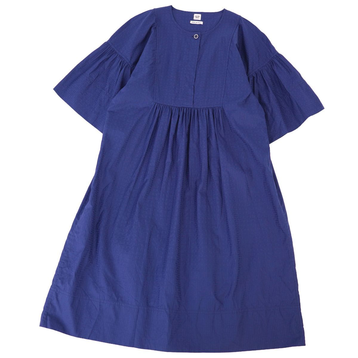 美品　HERMES エルメス ブルーパープル　ワンピース 極美品 エルメス HERMES ワンピース 2025 ボヘミアンショートドレス