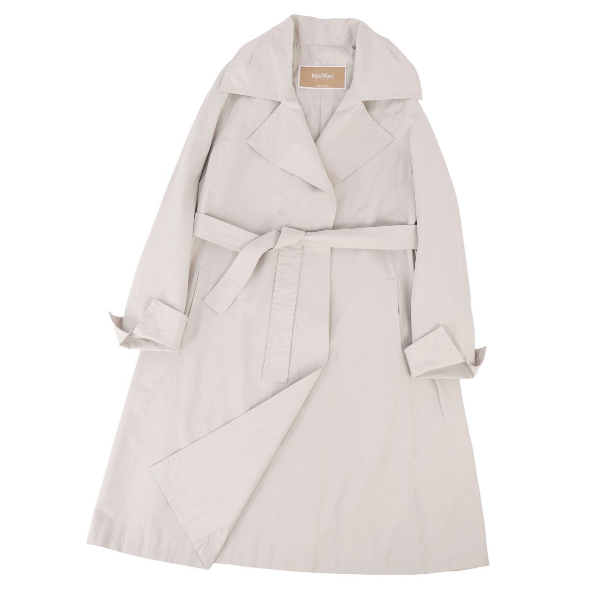 美品 マックスマーラ Max Mara CITY コート ベルト付 ロングコート