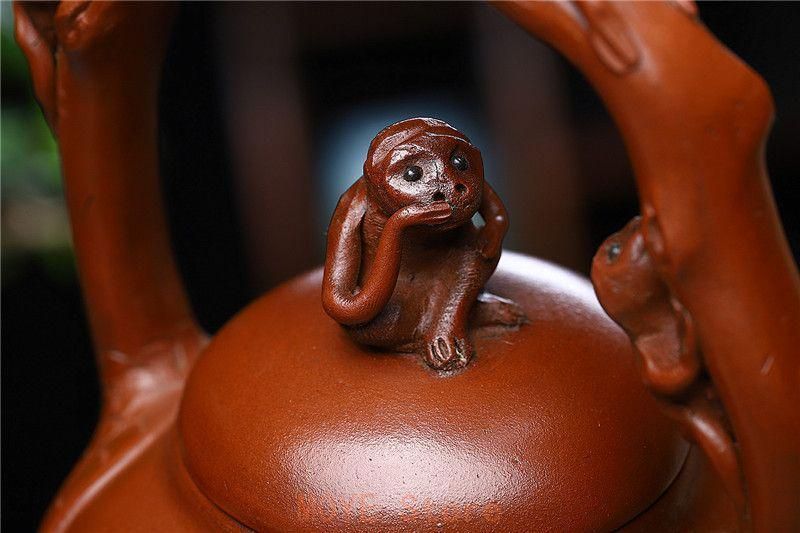 猿の壺紫砂壺 中国古美術 紫泥急須・茶壺・茶道具置物・古置物 - メルカリ