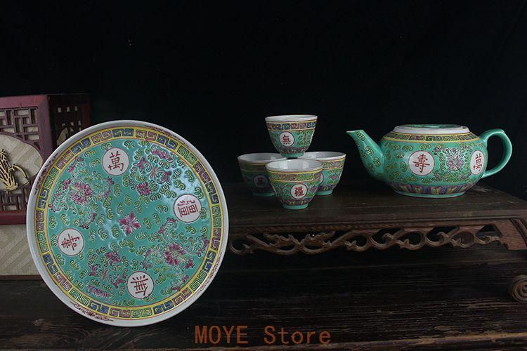 中国 景徳鎮 「萬壽無疆」蓋付き スープ鉢 シュガーポット 安い 大鉢 茶釜