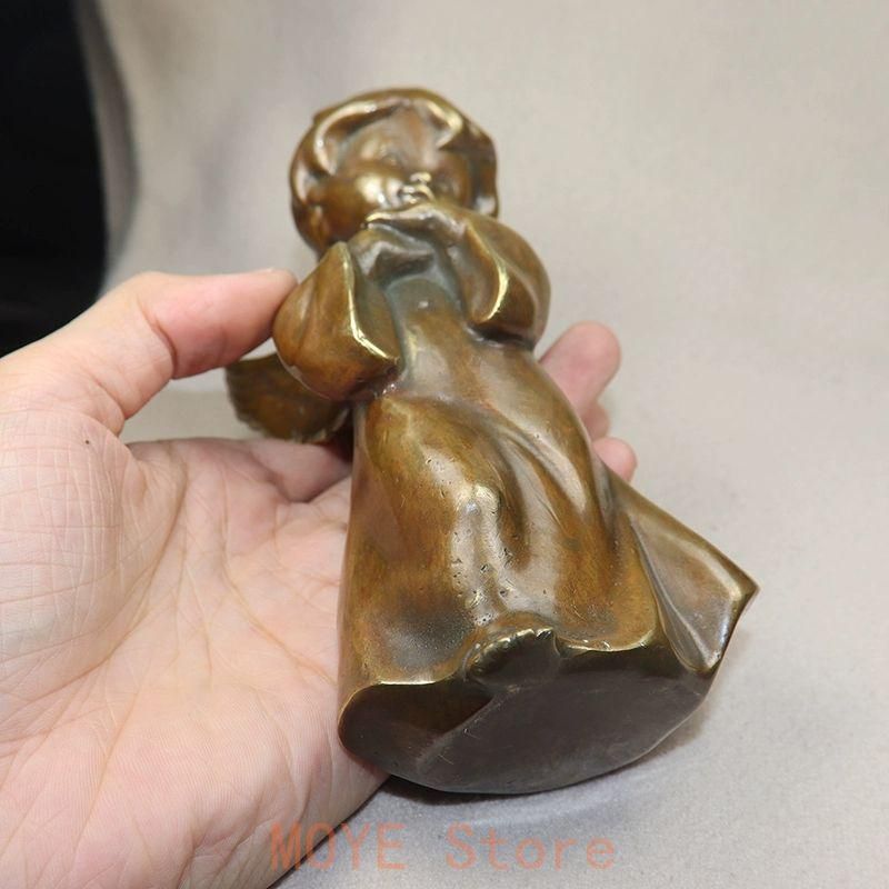 銅製 銅像 小天使 キューピットリビング 玄関 装飾品 工芸品 置物
